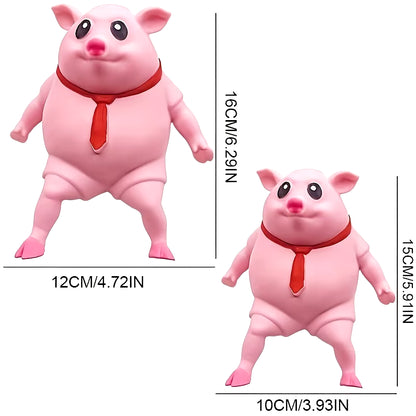 Decompression Creative New Strange Toy Pig Cartoon Cute Pink La La Pig Toy Vent Pig Whole Person Pinch Music Decompression Toy